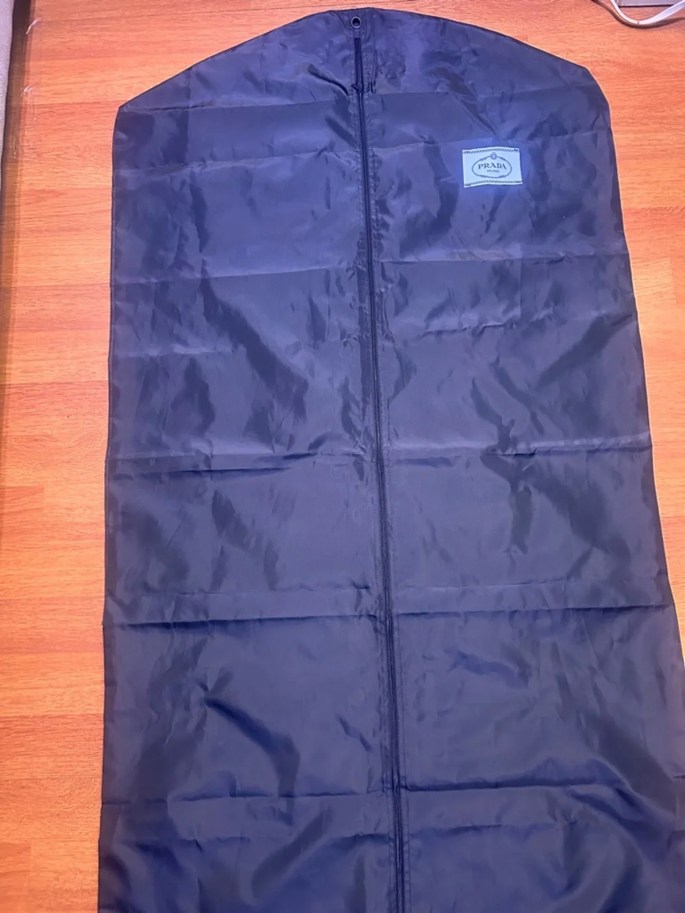 Prada Black Nylon Garment Bag with Logo Patch